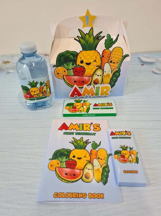 Hey Bear Sensory Theme Dancing Fruits Favour Party Box