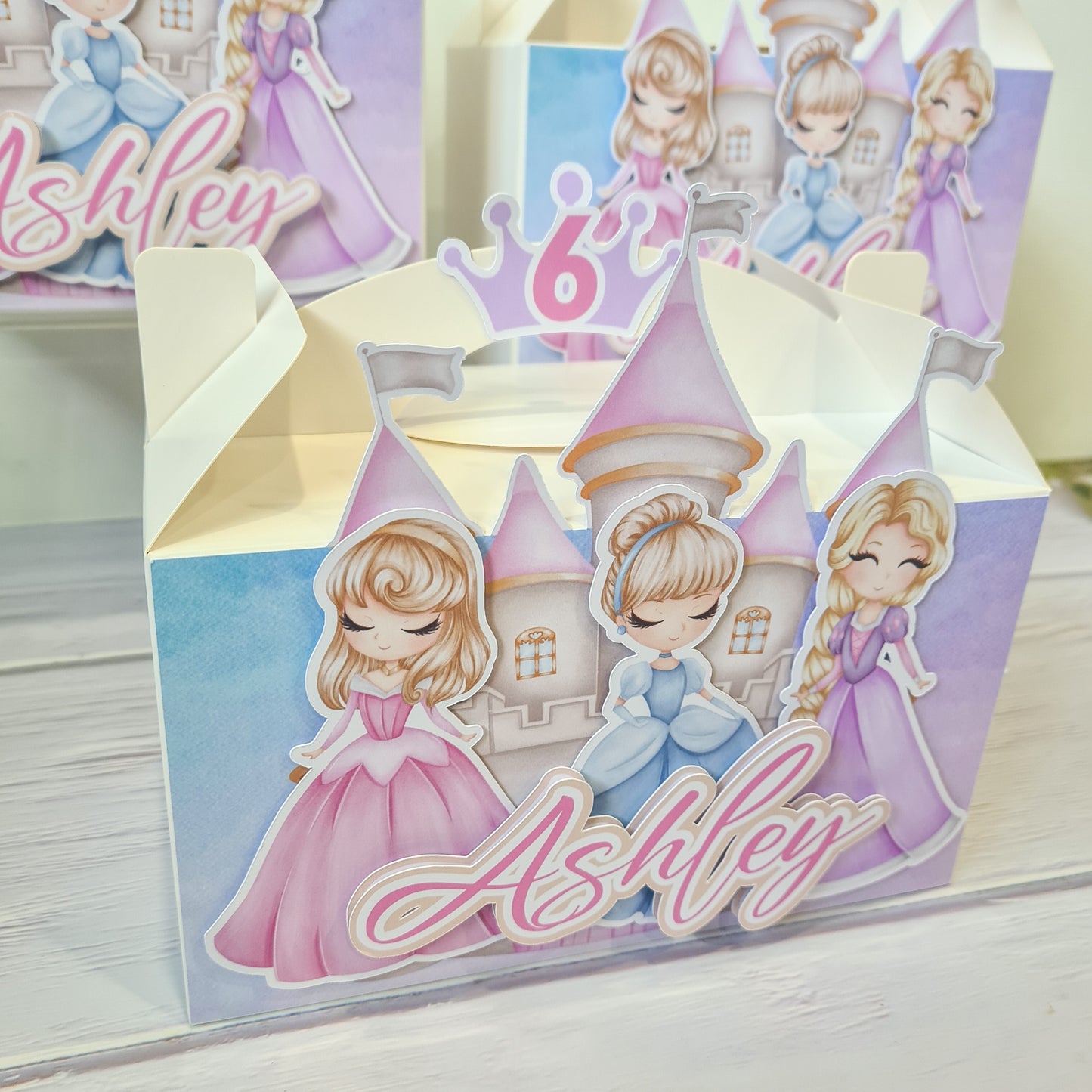 Princess Theme Party Box Pastel Design