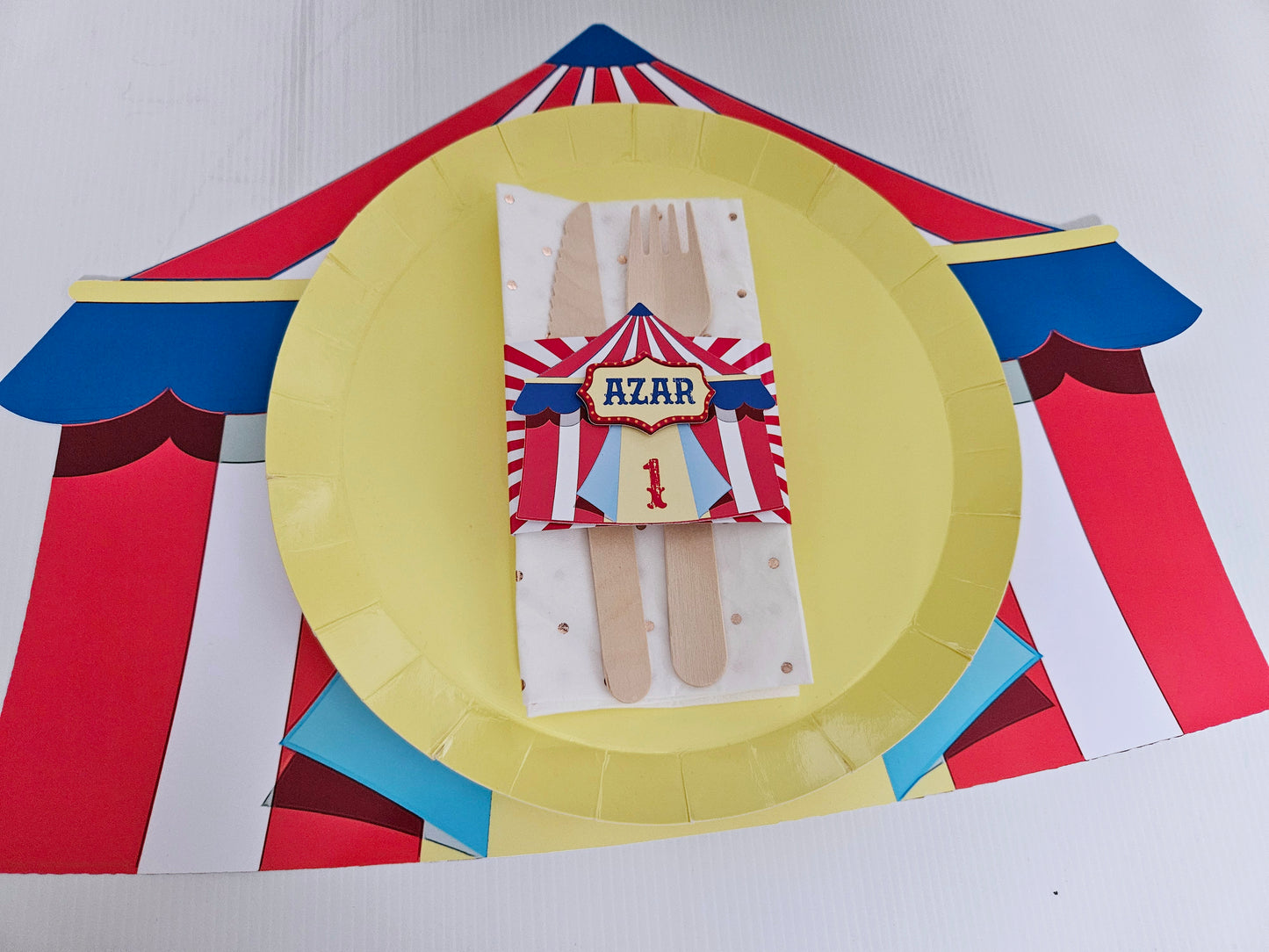 Carnival Theme Circus Paper Placemat