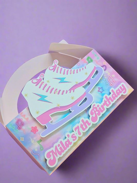 Ice Skating Theme Party Favours Box
