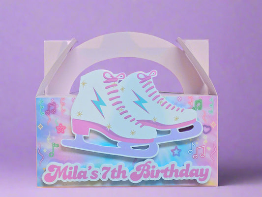 Ice Skating Theme Party Favours Box