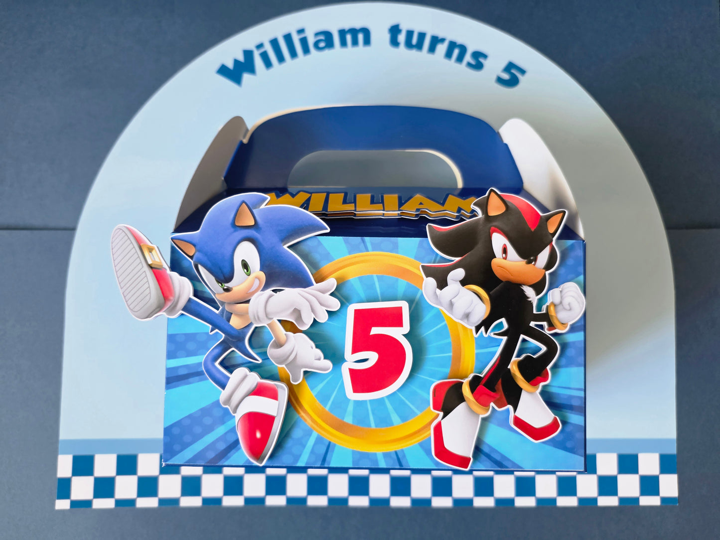 Hedgehog Birthday Personalised 3D Party Favour Box | Kids Birthday Party Favours