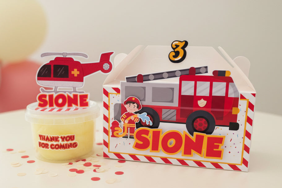 Helicopter Rescue Theme 3D Fairy Floss Tubs