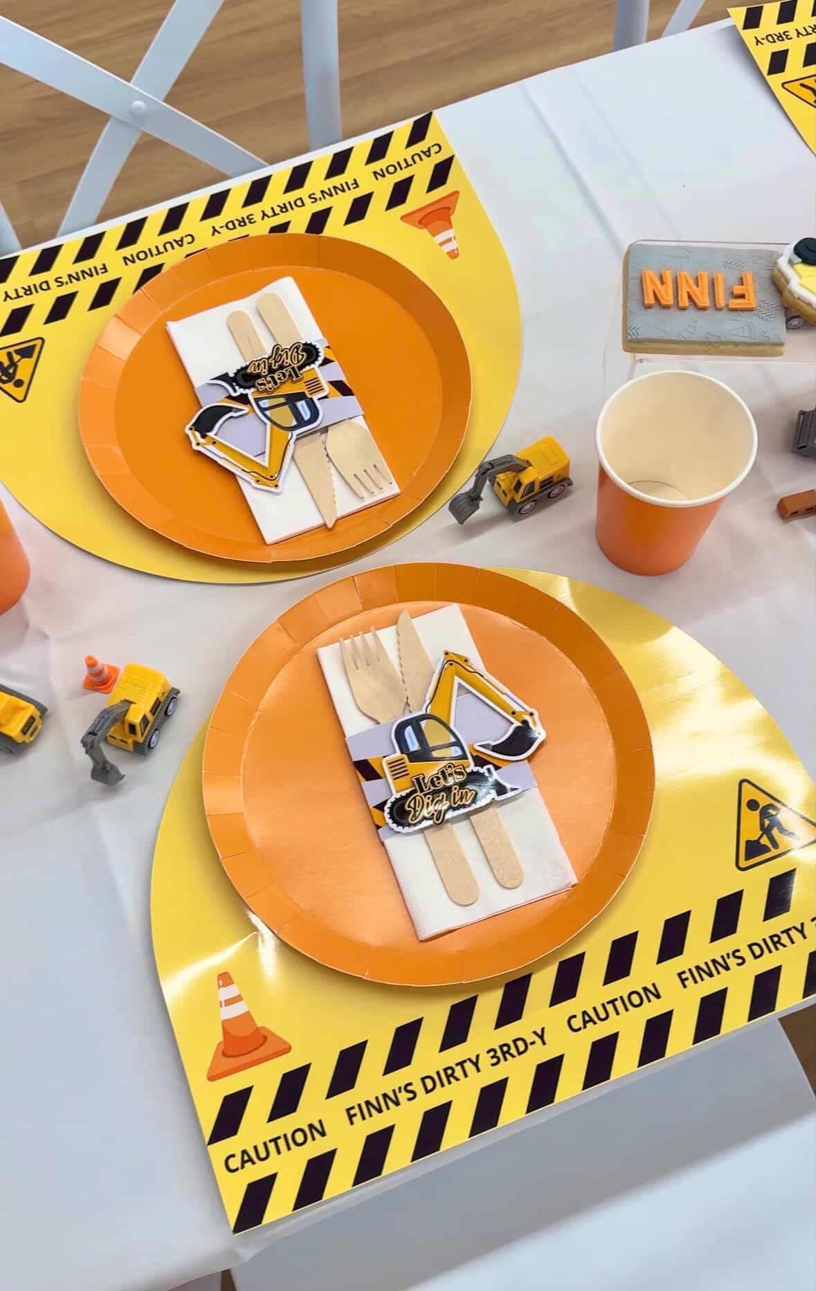 Construction Theme Paper Placemat