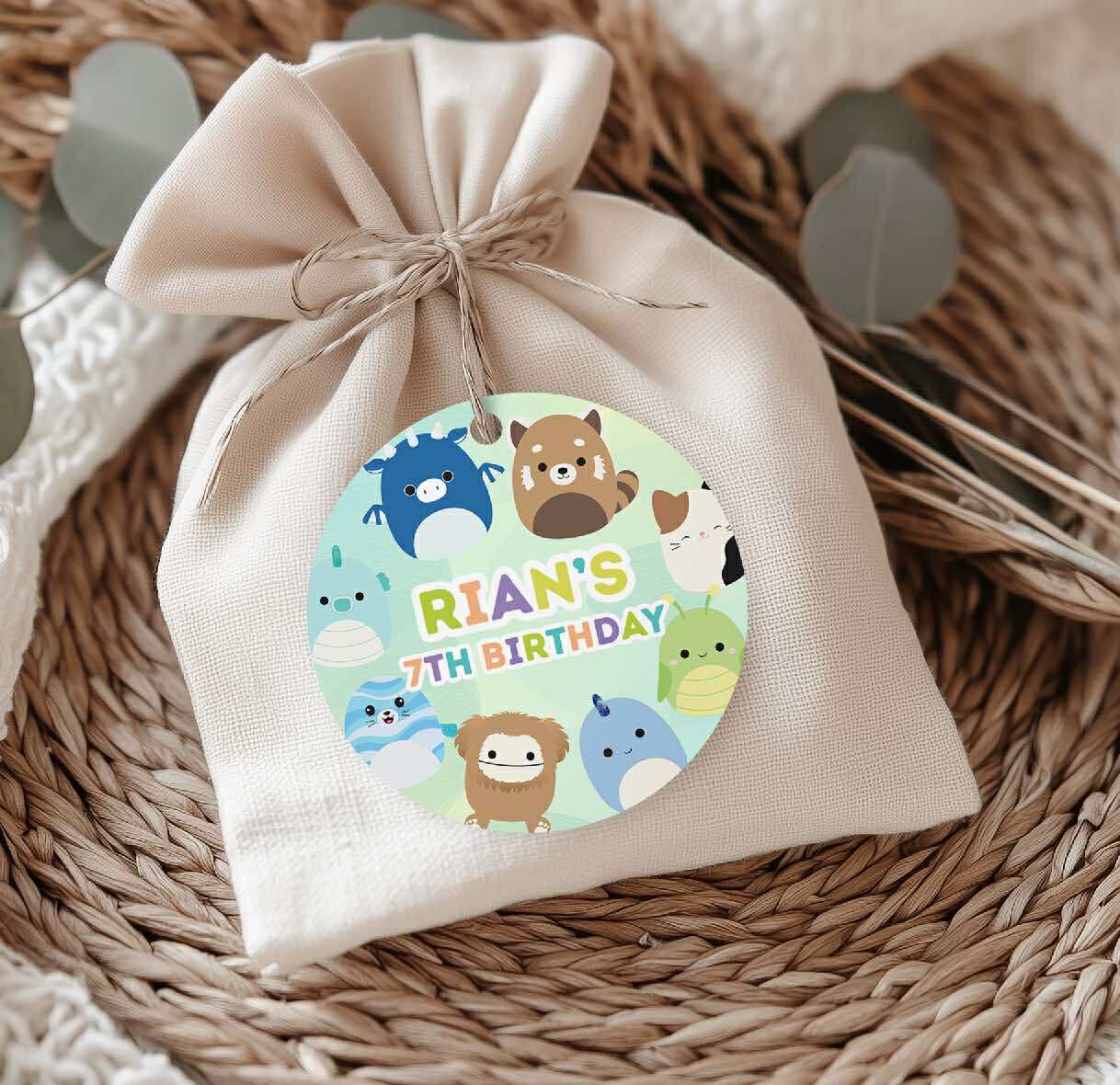 Squishmallows Favour Round Tag (12pk)