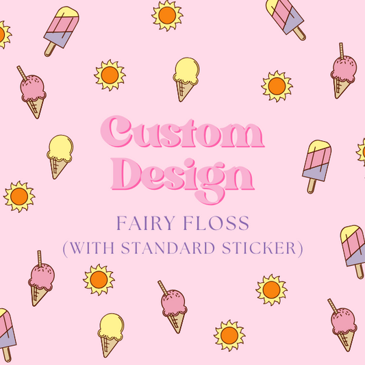 Custom Design Fairy Floss Personalised Favours Australia