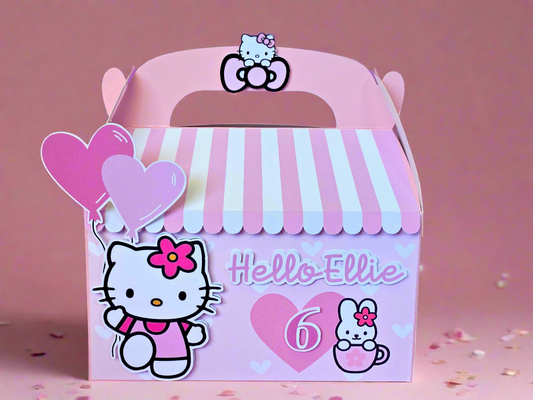 Cute Kitty Theme Favour Party Box
