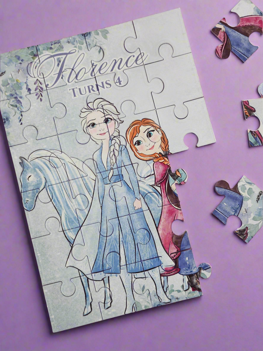 Snow Princess Frozen Inspired Personalised Mini Puzzles