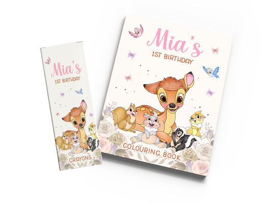 Bambi Colouring Book & Crayons