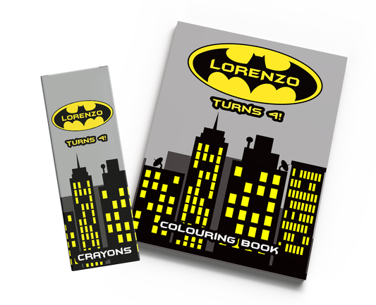 Batman Inspired Colouring Book & Crayons