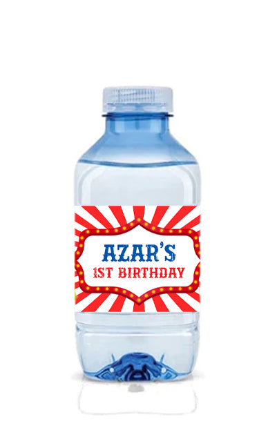 Circus Carnival Theme Bottle Labels (12pk)