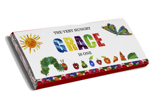 Hungry Caterpillar Theme Chocolate Bar
