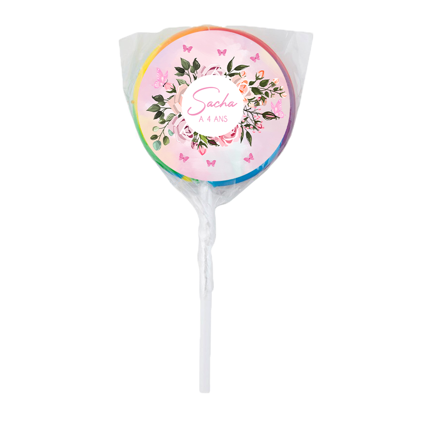 Flowers & Butterflies Theme Lollipops -12pk
