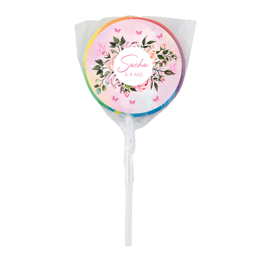 Flowers & Butterflies Theme Lollipops -12pk
