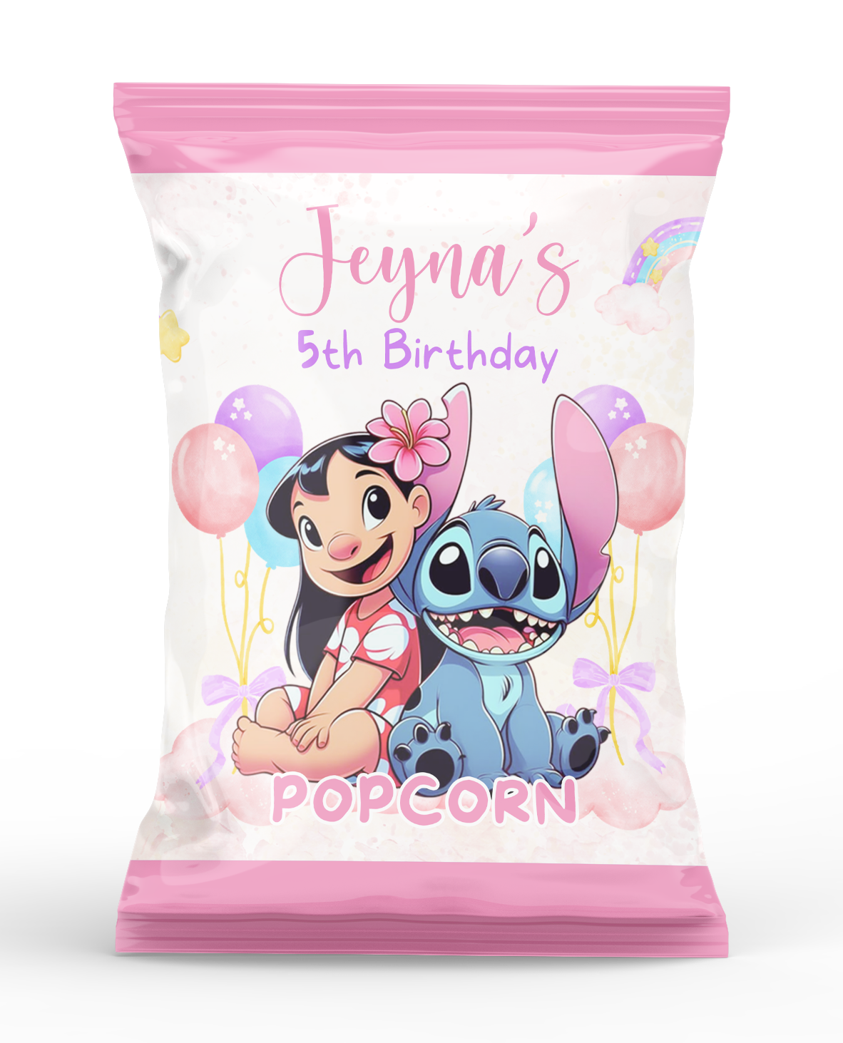 Lilo & Stitch Pastel Theme Popcorn Bag