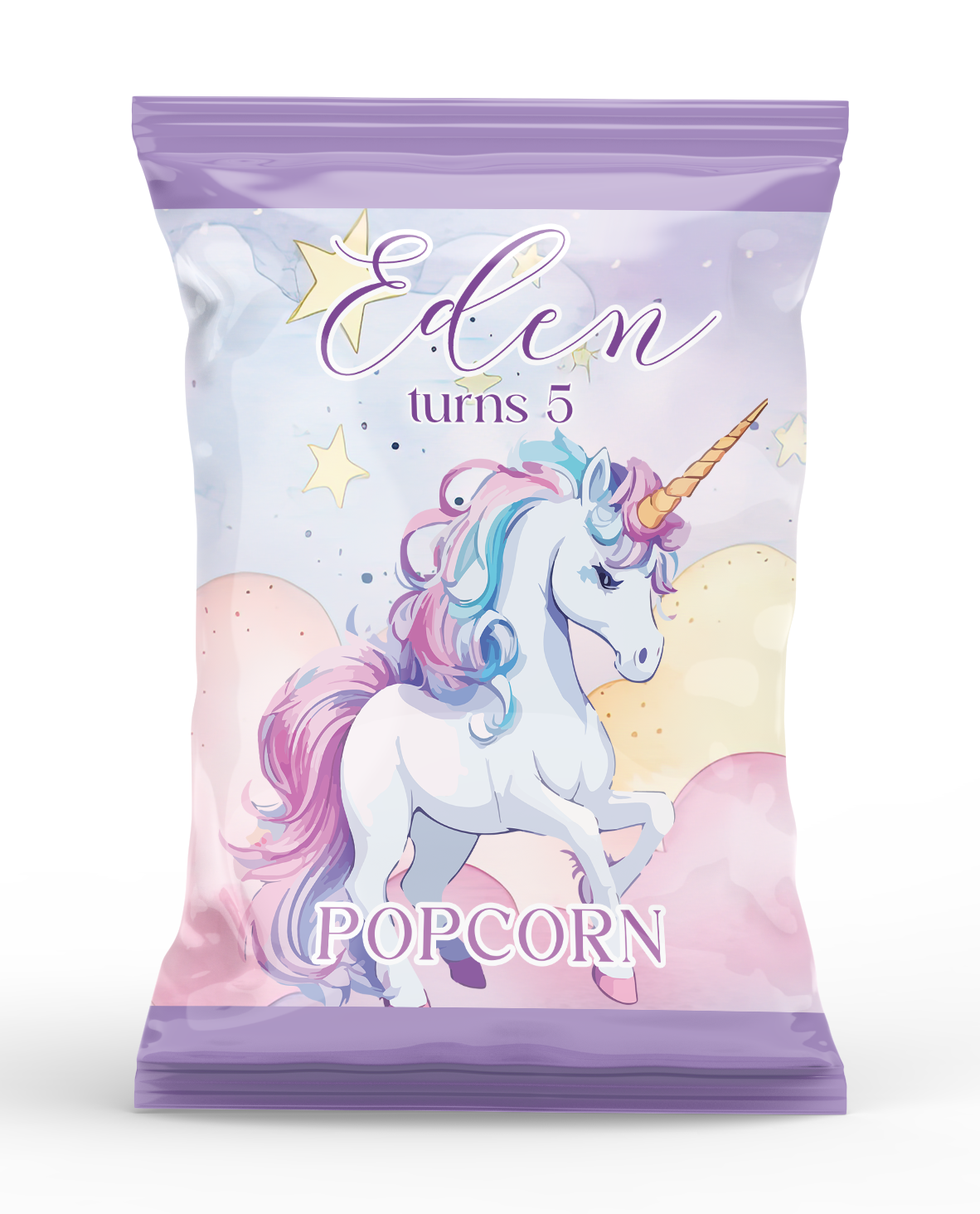 Magical Unicorn Theme Popcorn Bag