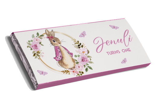 Pink Peter Rabbit Chocolate Bar