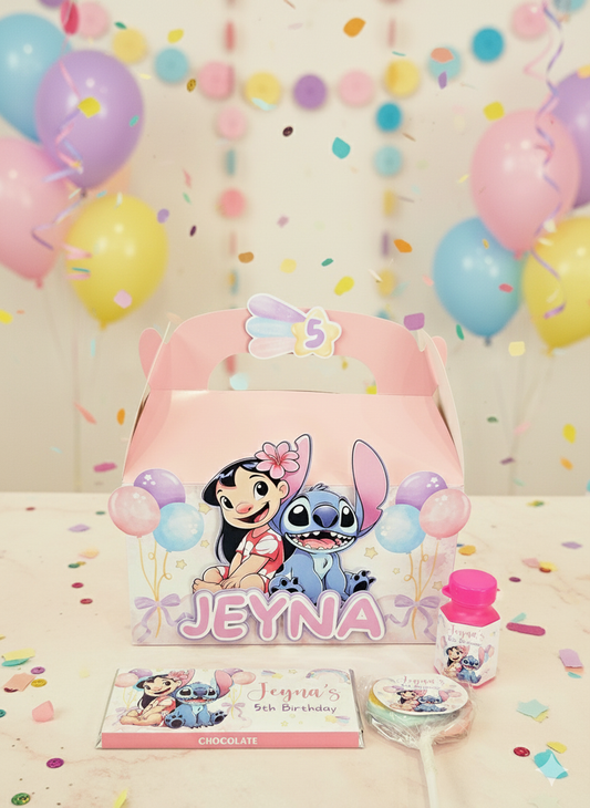 Lilo & Stitch Pastel Theme Favour Party Box