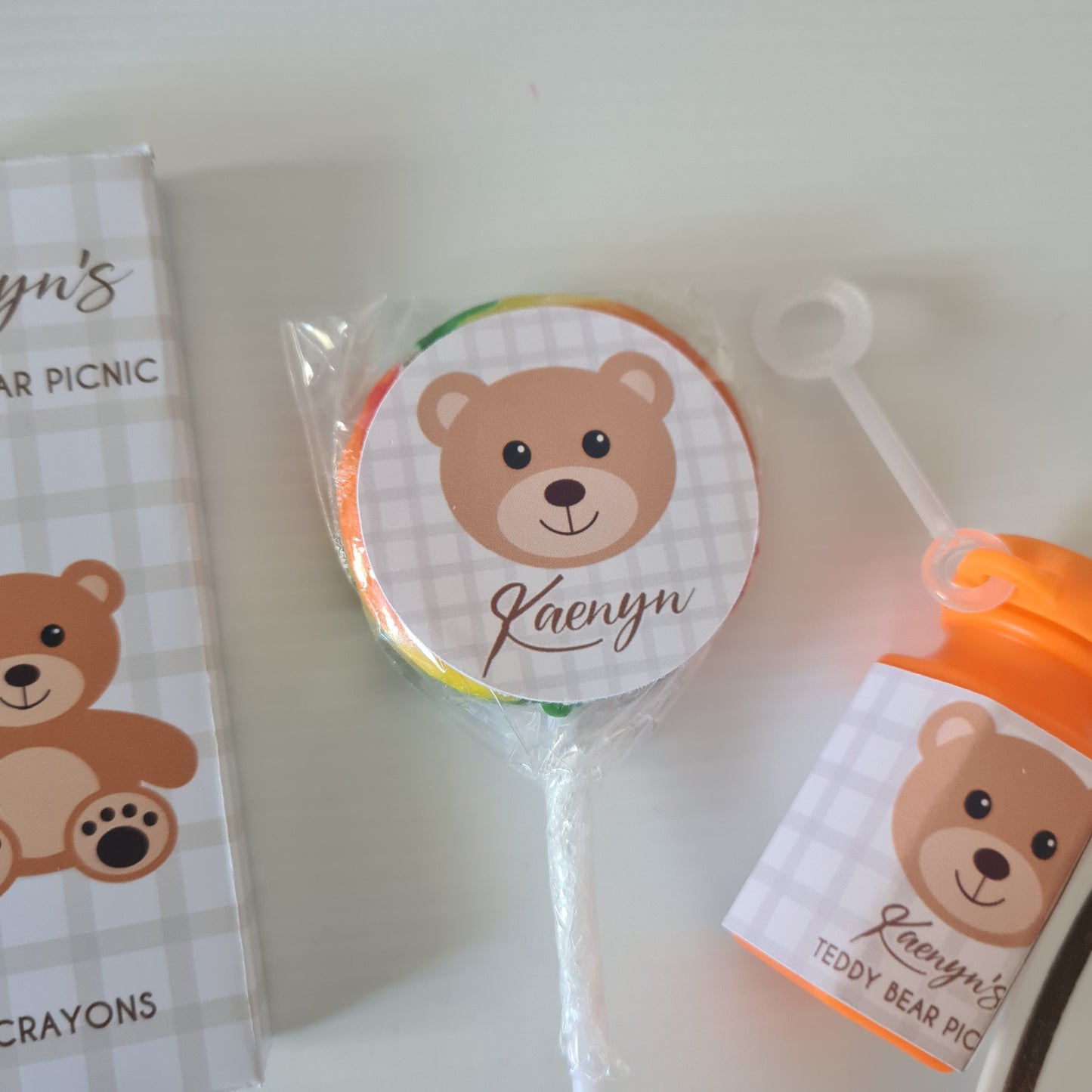Teddy Bear Picnic Lollipops -12pk