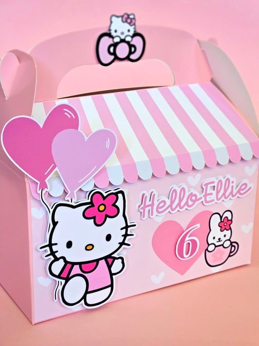 Cute Kitty Theme Favour Party Box