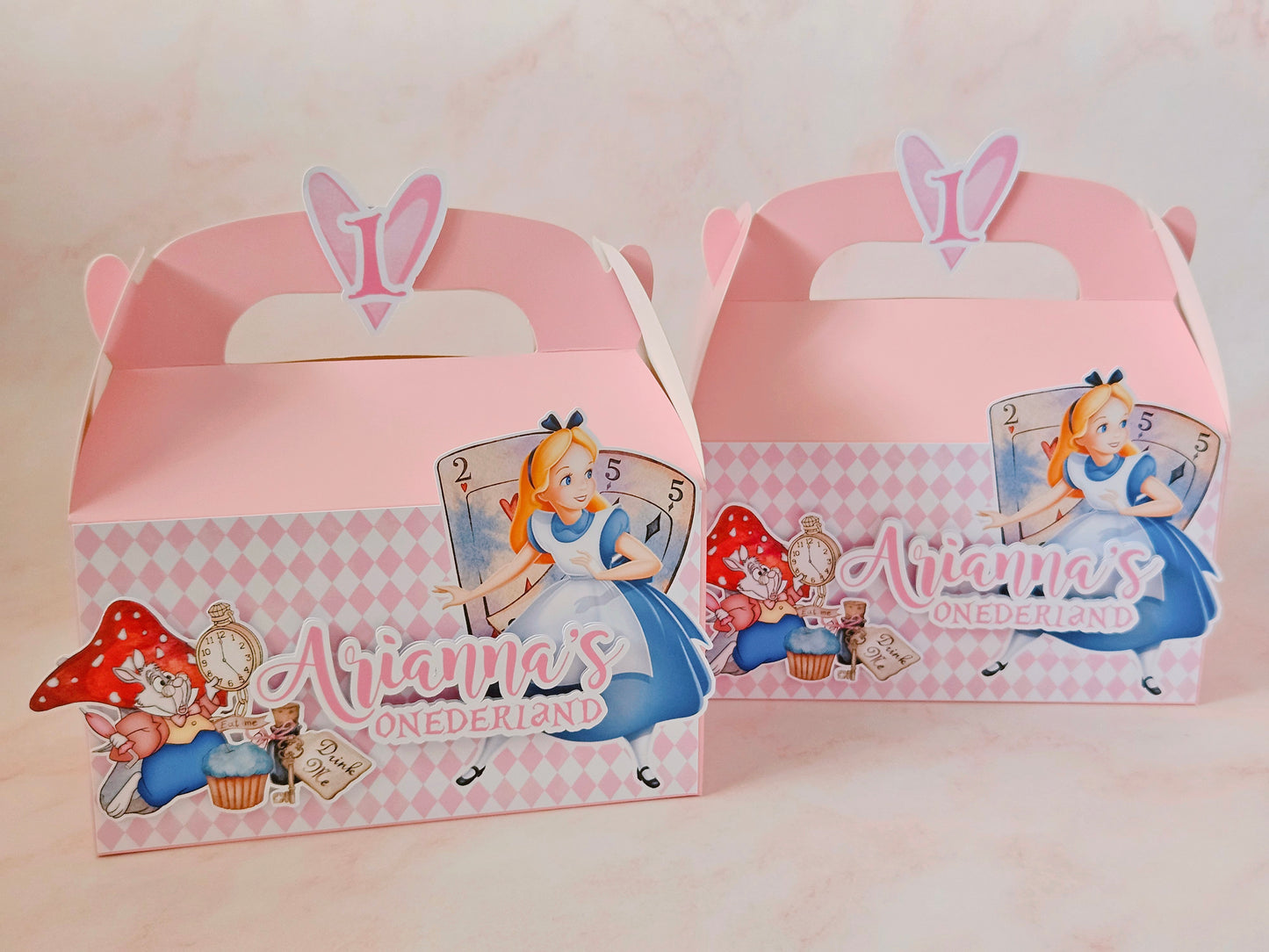 Alice & Wonderland Pink Themed Party Box