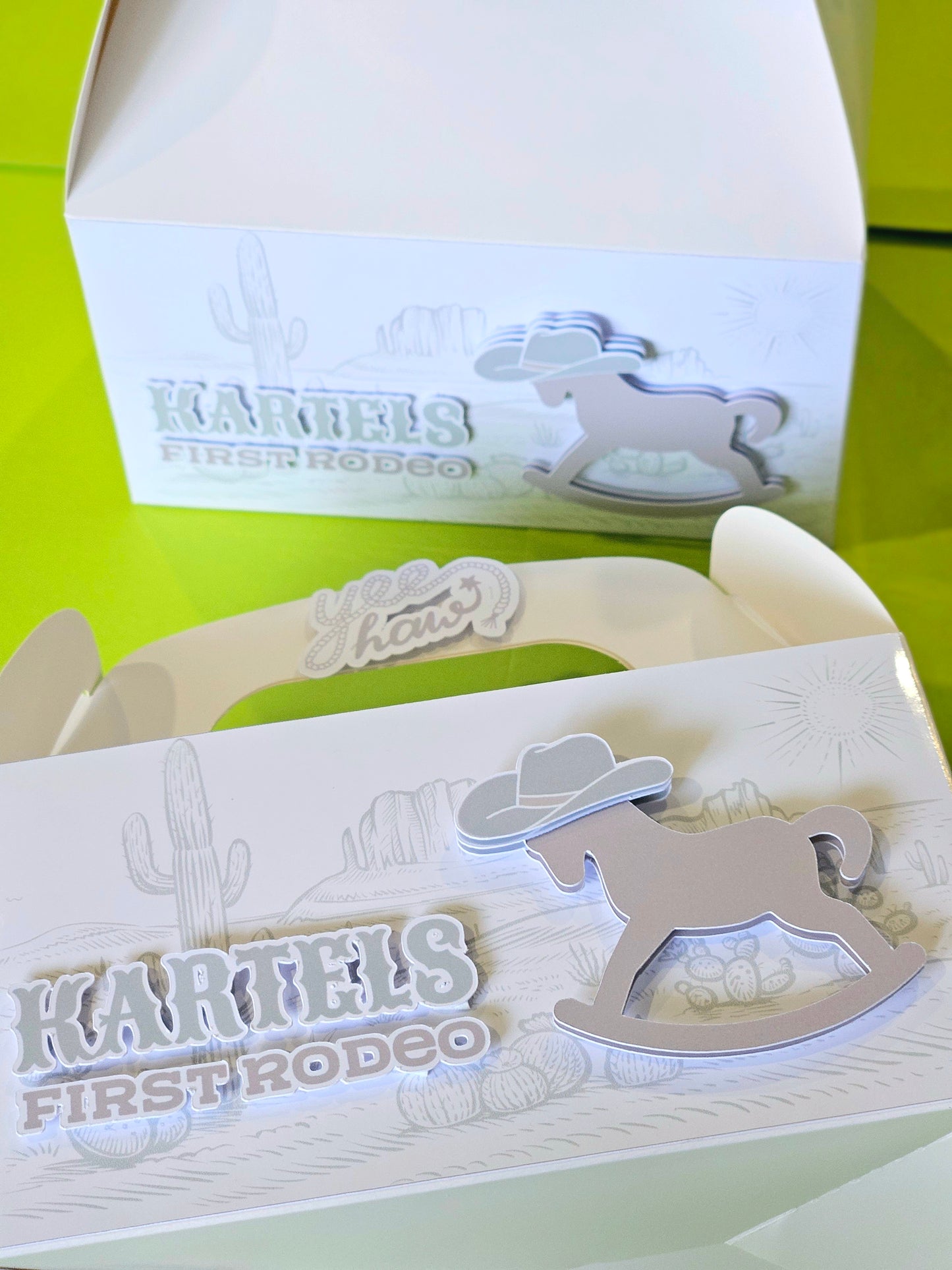 First Rodeo Cowboy Theme Party Box