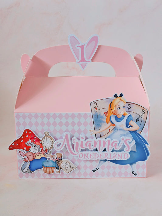 Alice & Wonderland Pink Themed Party Box