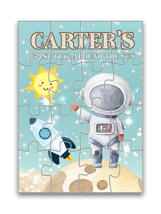 First Trip Around The Sun Space Theme Mini Puzzles