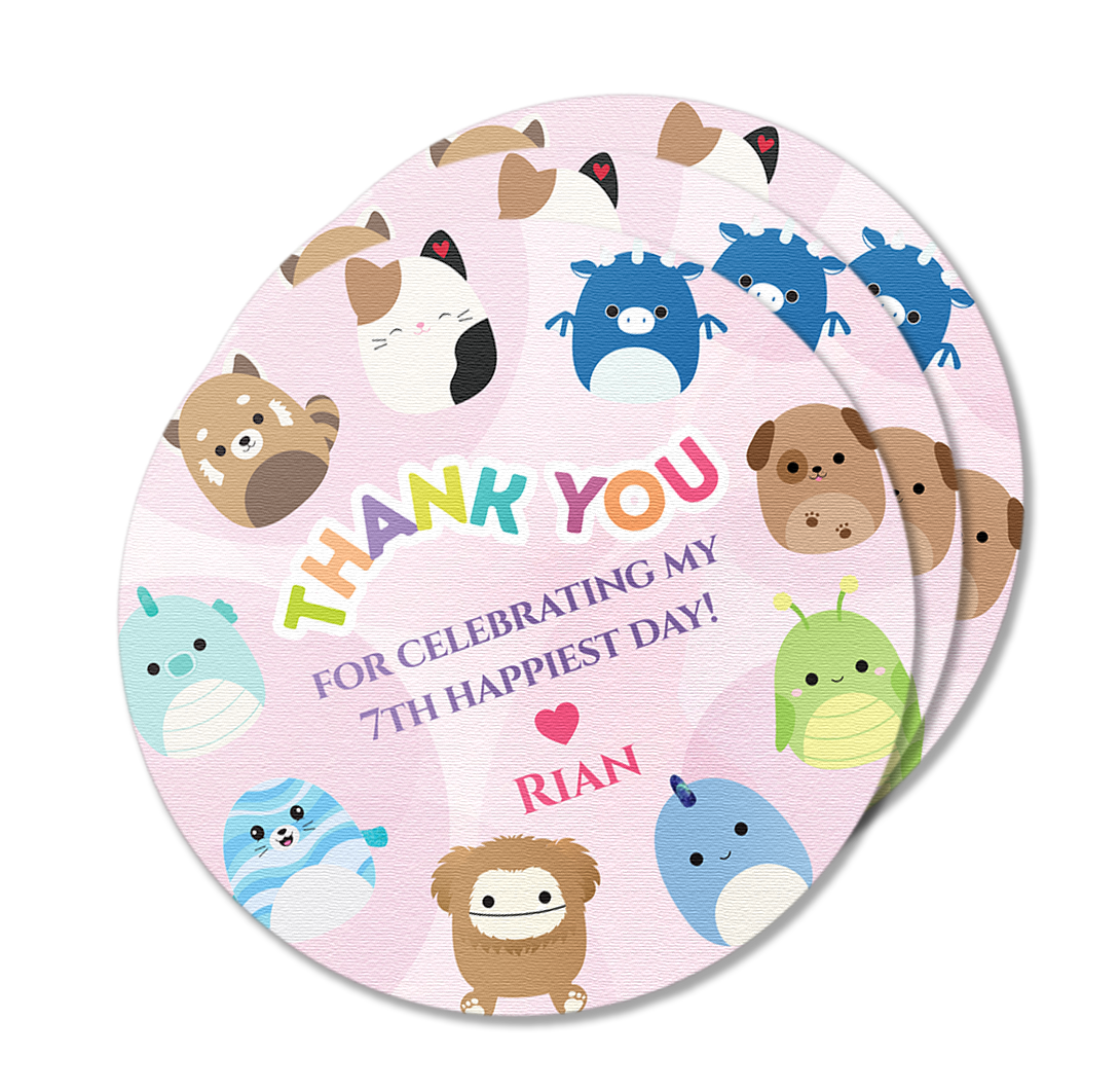 Squishmallow Pink Theme Stickers Pack