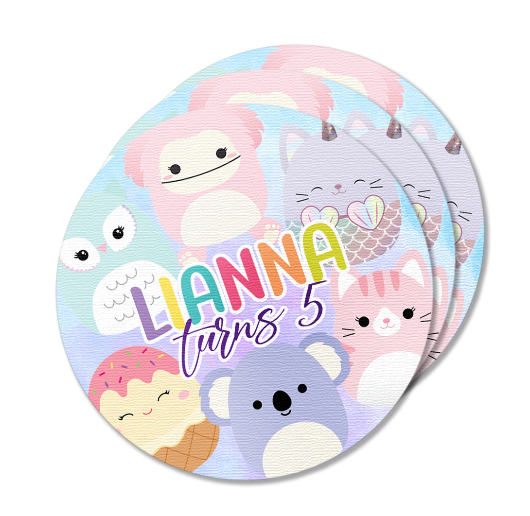 Squishmallow Pastel Theme Stickers Pack