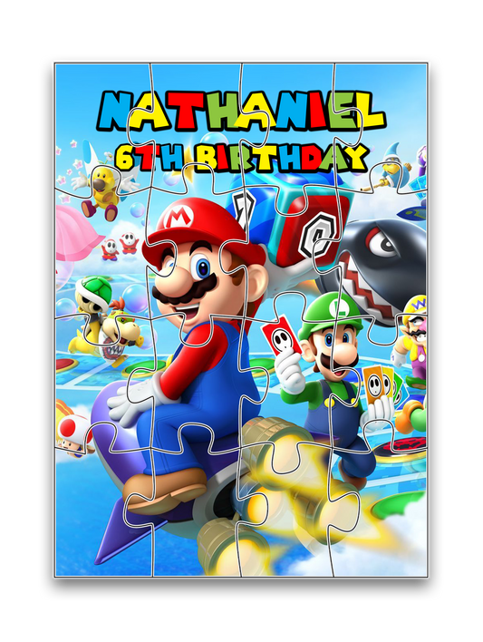 Super Mario Personalised Mini Puzzles