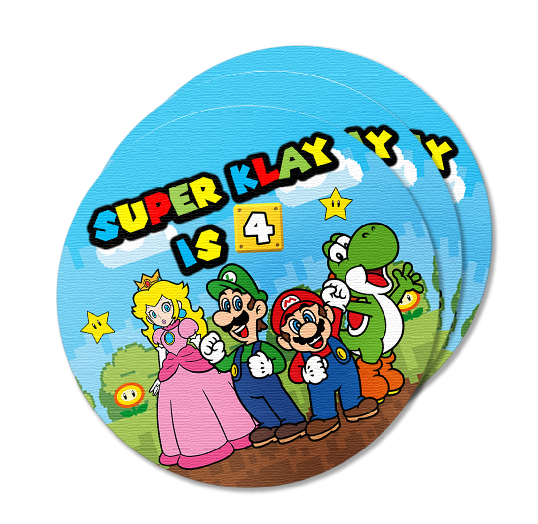 Super Mario Theme Stickers Pack