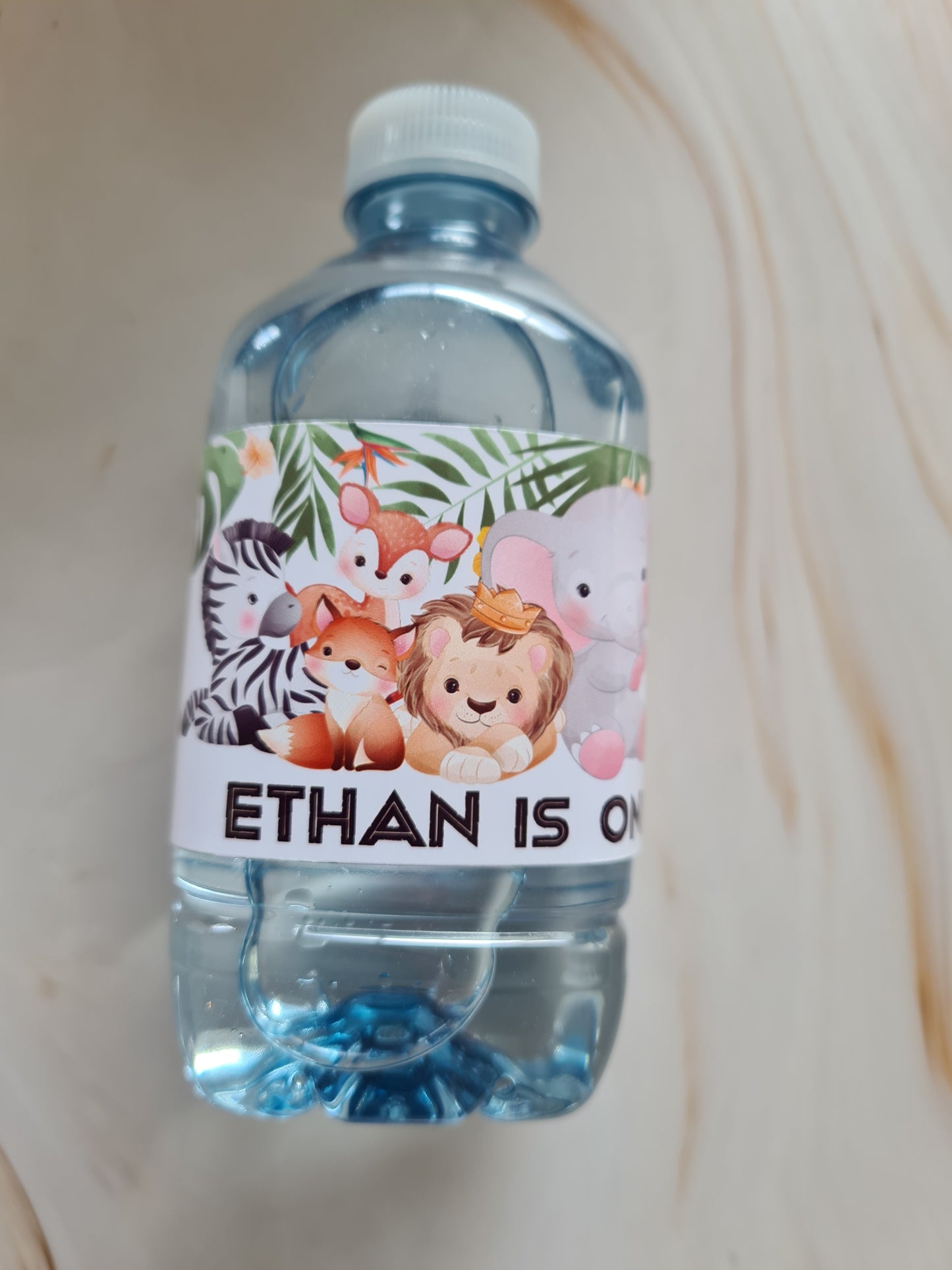 Jungle Animals Bottle Labels (12pk)