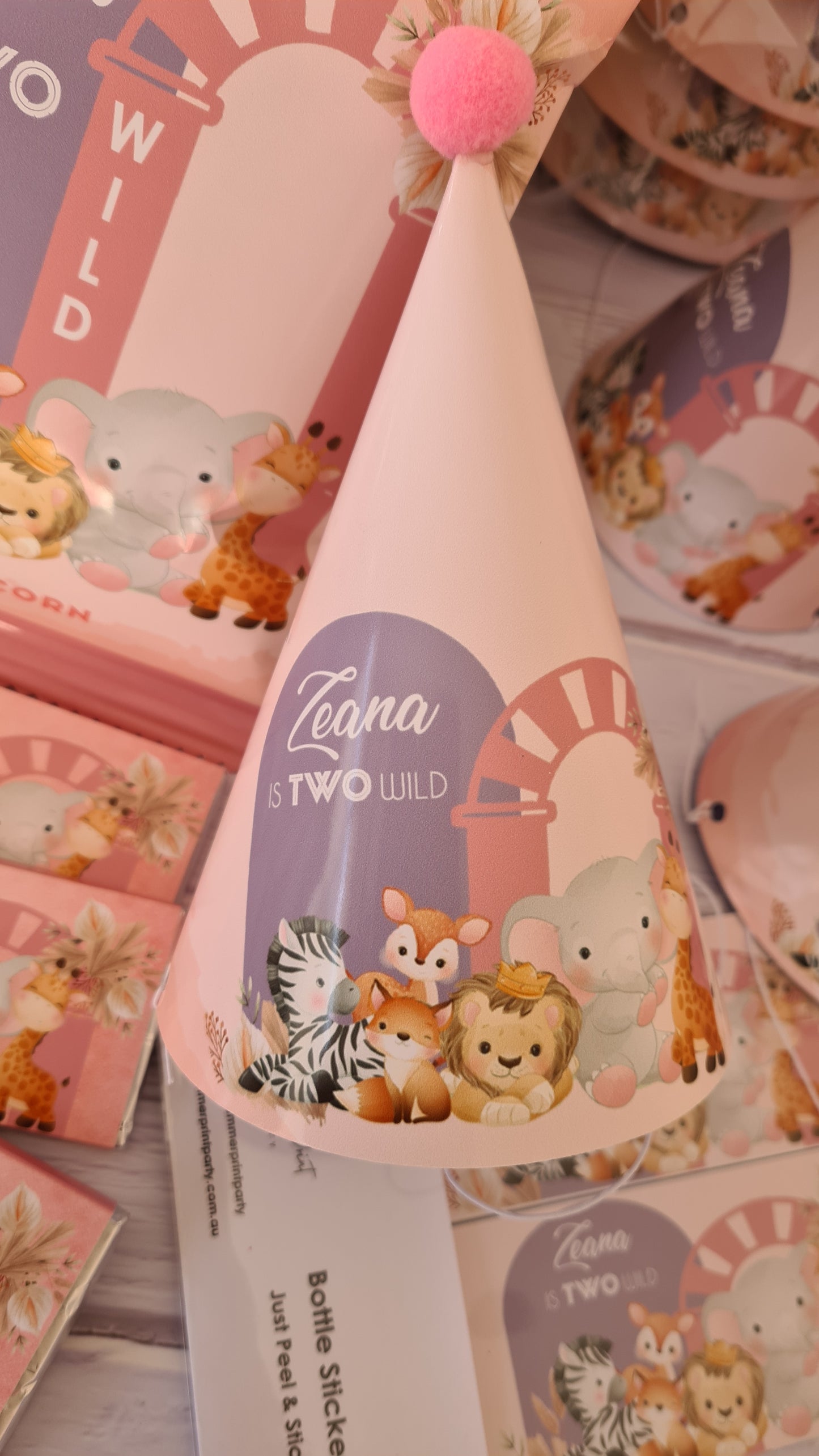 Boho Jungle Animals Party Box