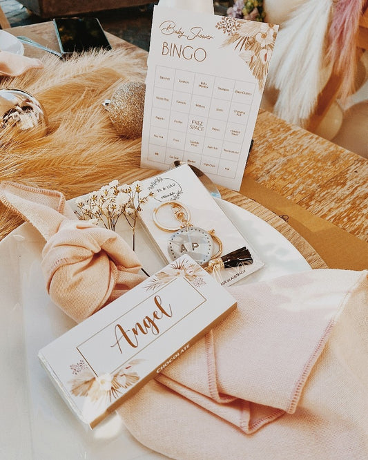 Boho Pampas Grass Chocolate Bar