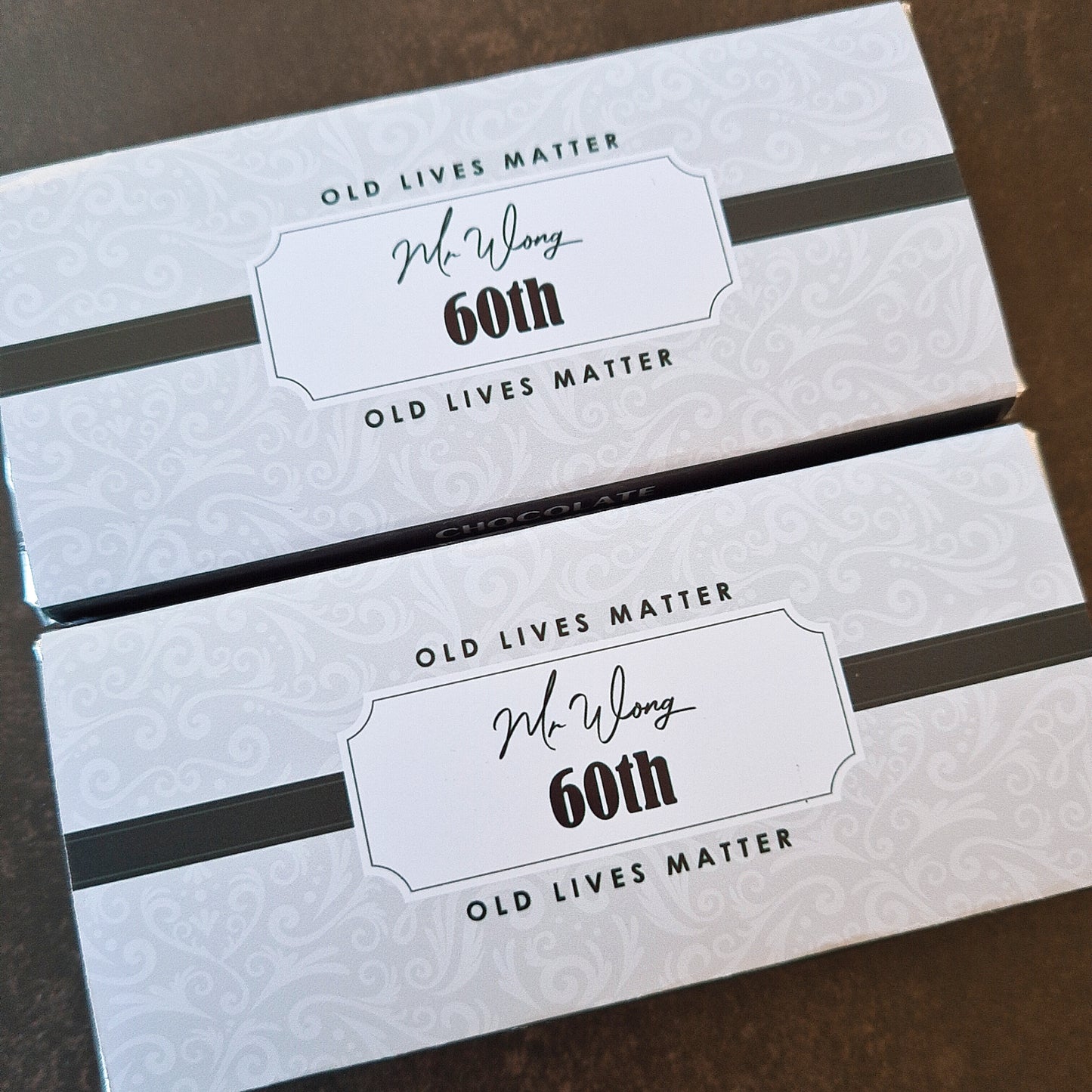 Silver & Black Chocolate Bar