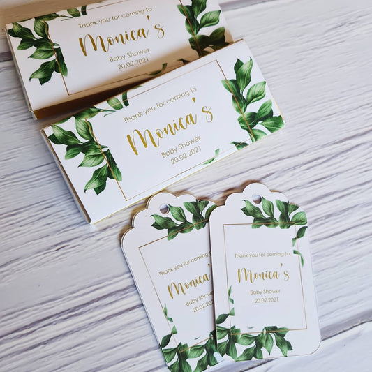 Green Leaf Favour Tags (12pk)