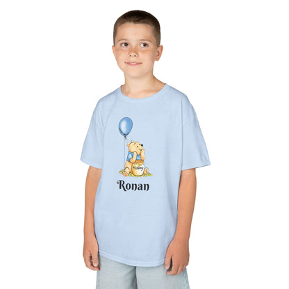 Personalised Winnie the Pooh Birthday T‑Shirt — Custom Kids Birthday Party Shirt