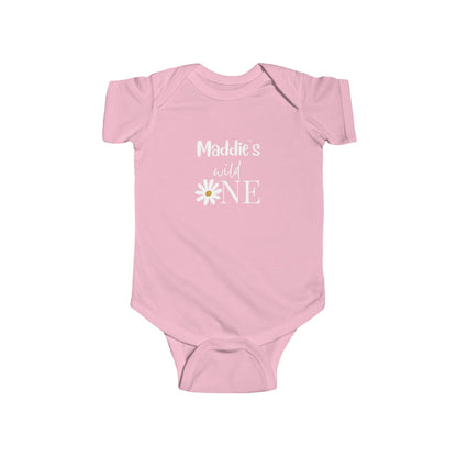 Personalised Daisy Flower Baby Bodysuit — Custom First Birthday Shirt