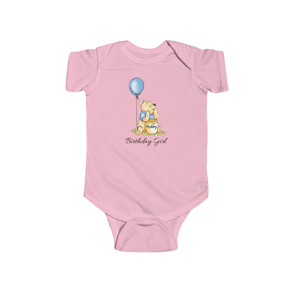 Personalised Winnie the Pooh Baby Bodysuit — Custom Birthday Shirt