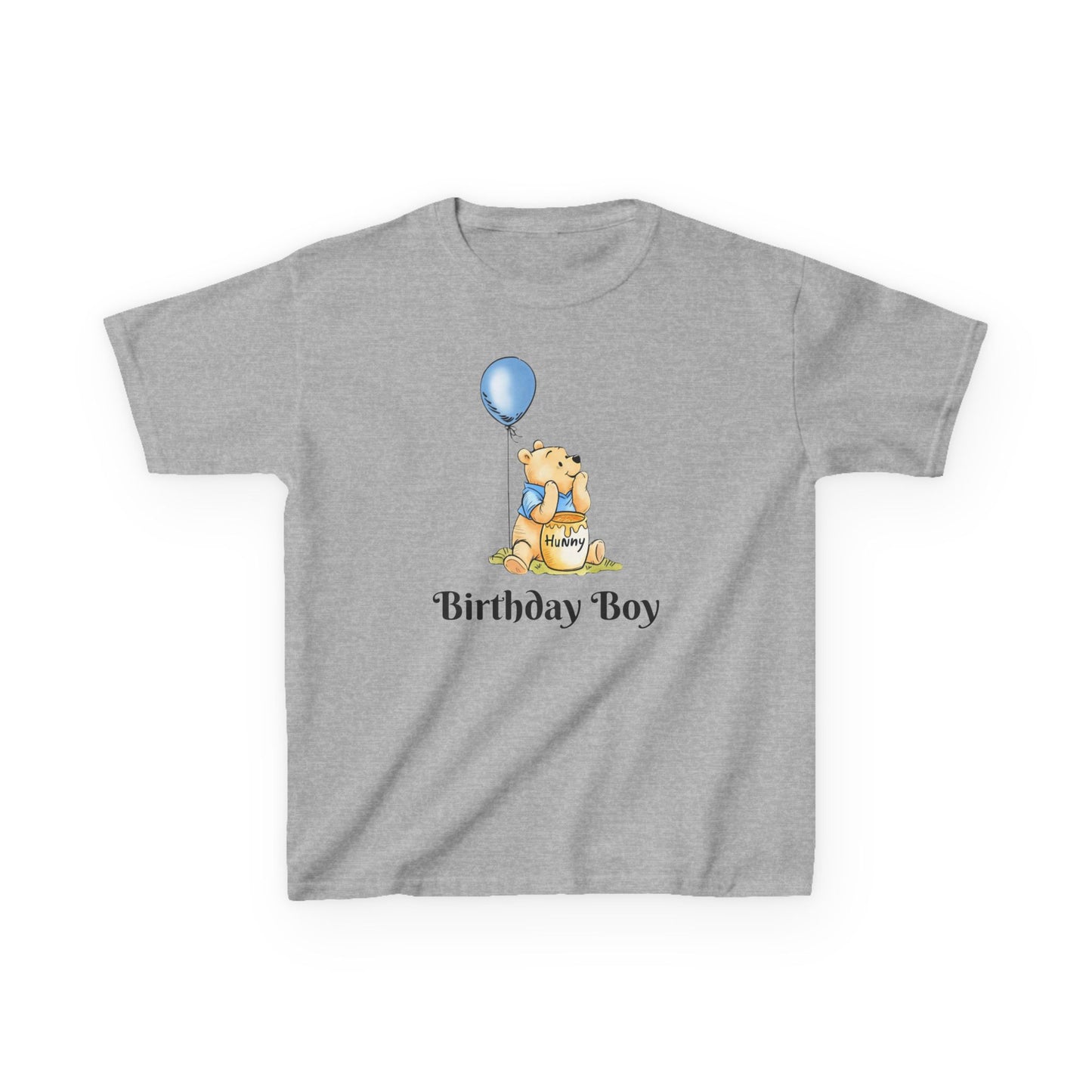 Personalised Winnie the Pooh Birthday T‑Shirt — Custom Kids Birthday Party Shirt