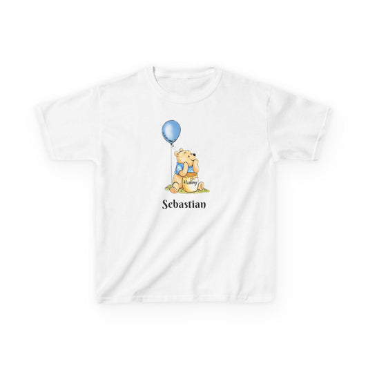Personalised Winnie the Pooh Birthday T‑Shirt — Custom Kids Birthday Party Shirt