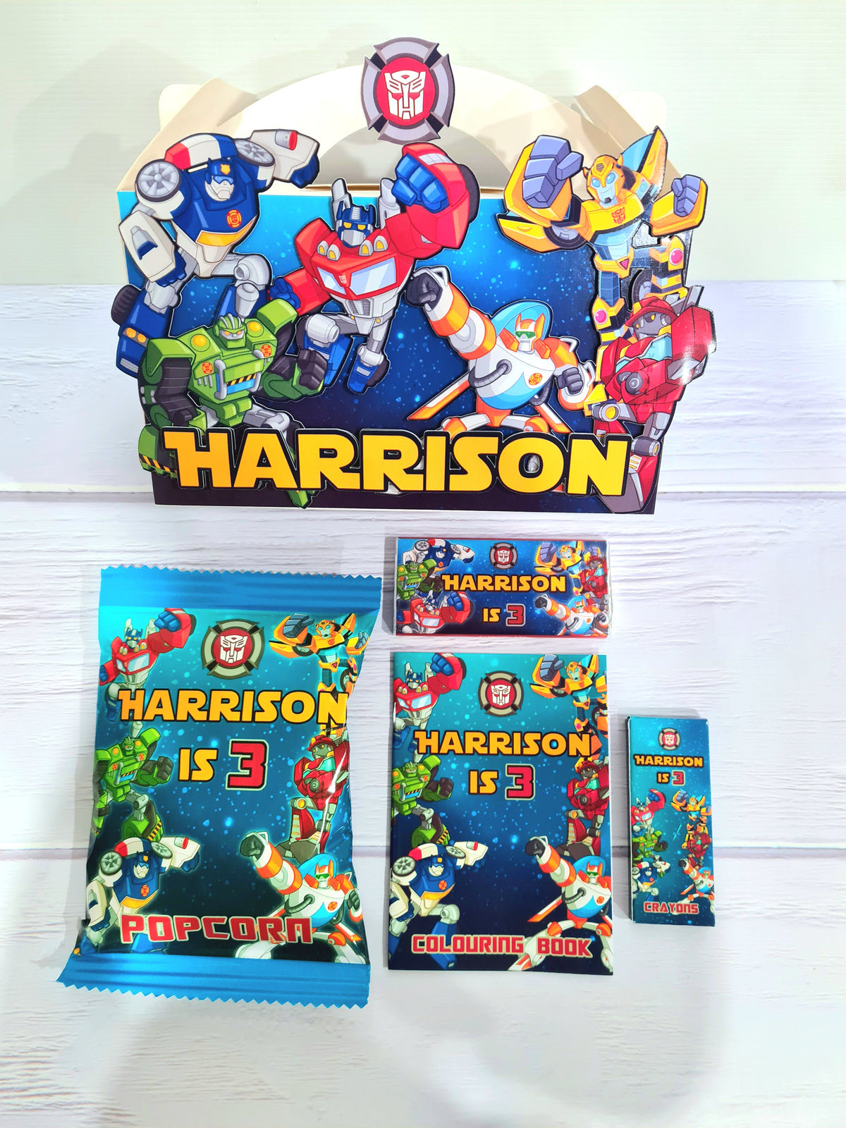 Transformer Rescue Bots Theme Party Box