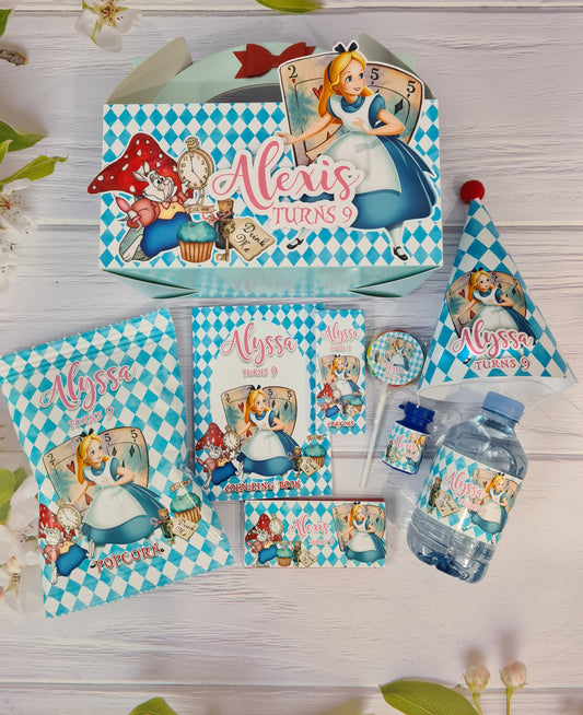 Alice & Wonderland Themed Party Box