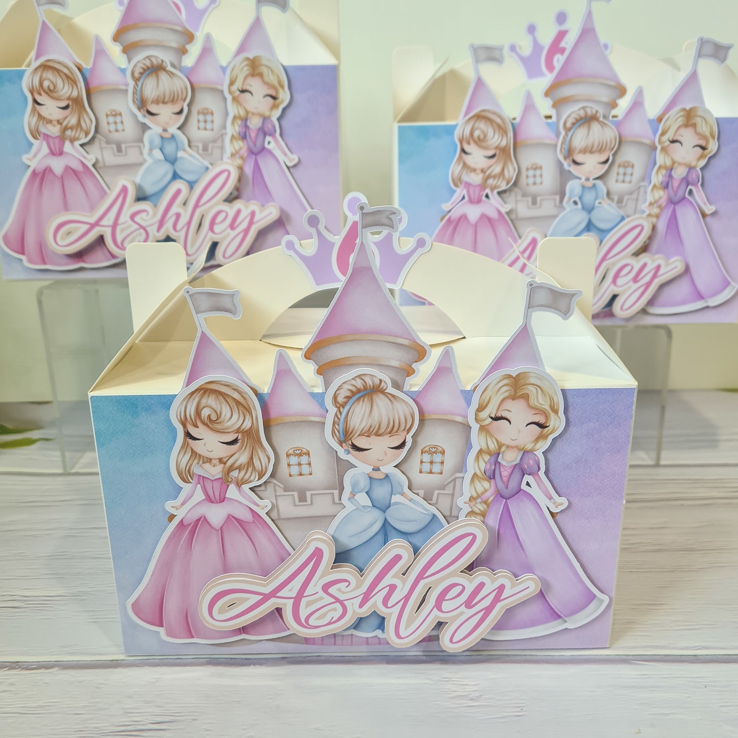 Princess Theme Party Box Pastel Design