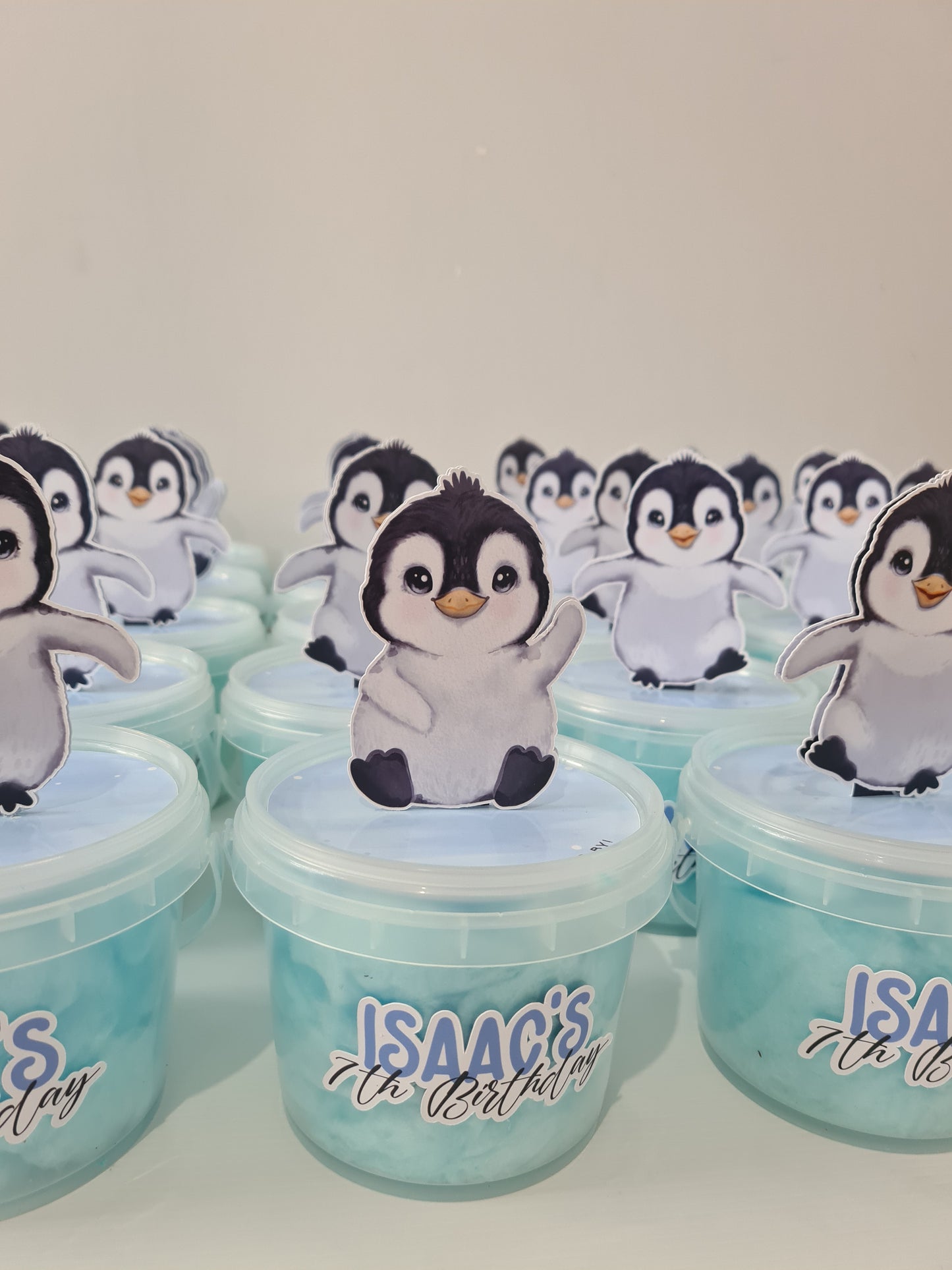 Penguin Winter Theme 3D Fairy Floss Tubs