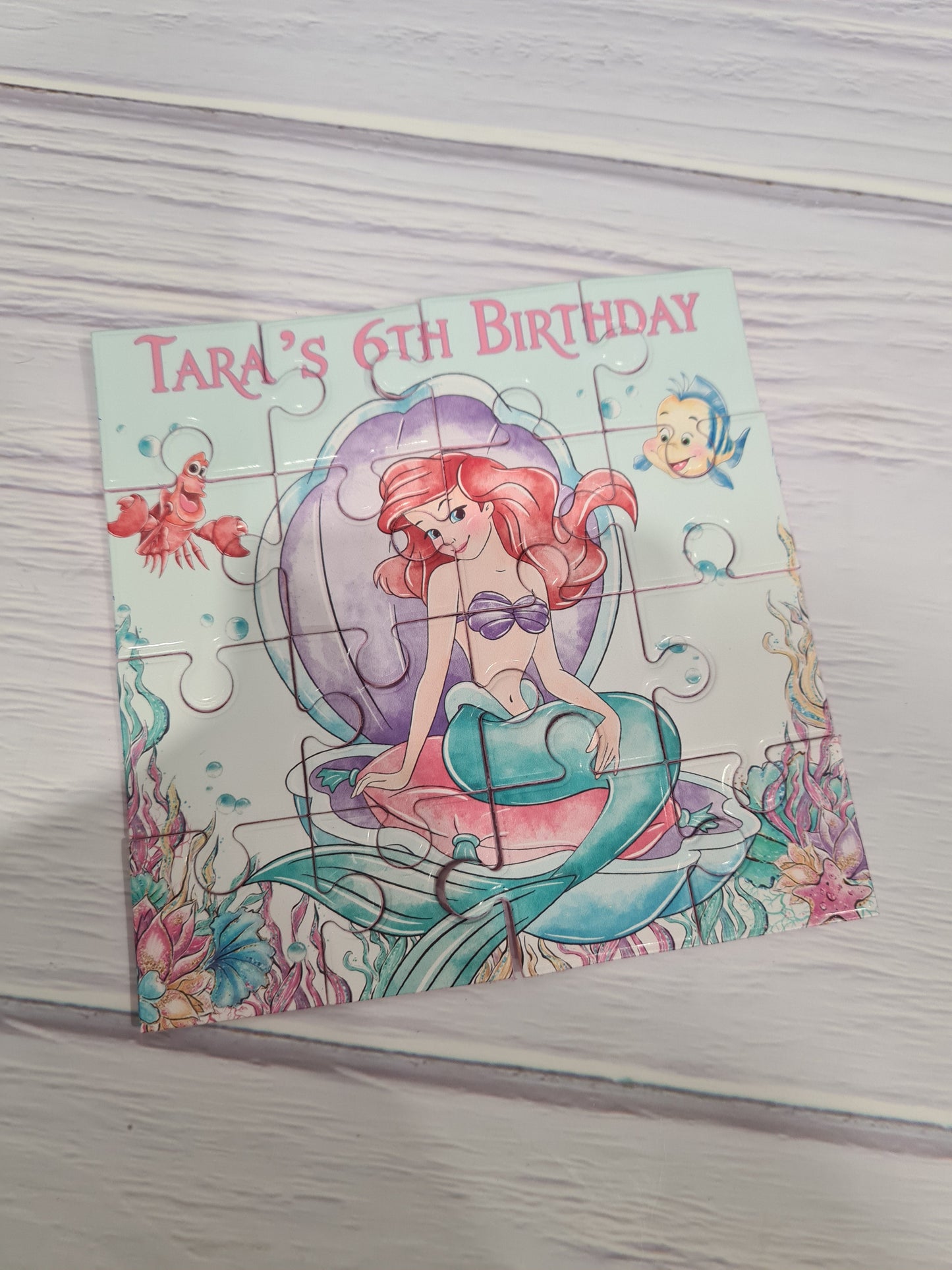 Personalised Mermaid Ariel Mini Puzzles