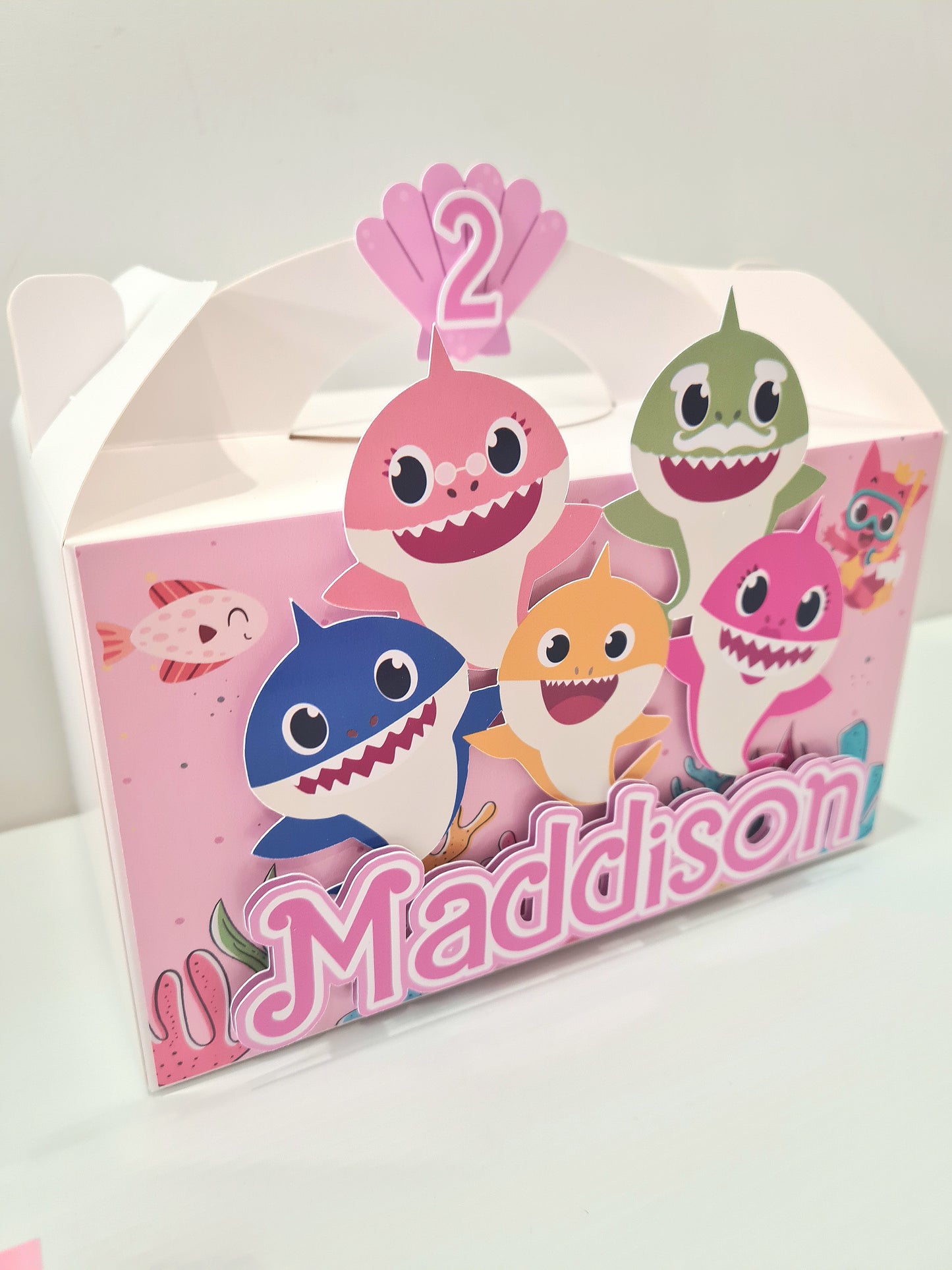 Pink Shark Baby Party Box