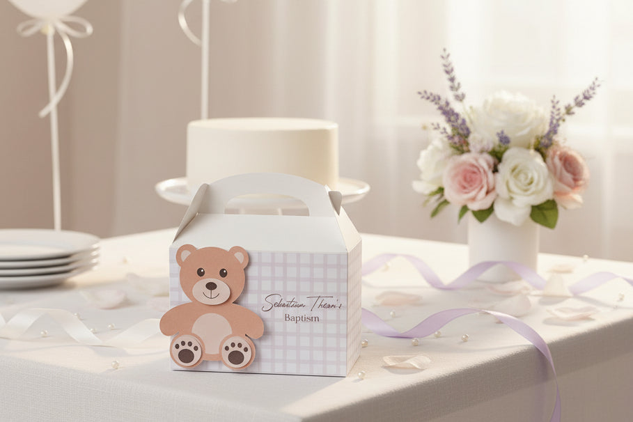 Teddy Bear Picnic Theme Party Box Birthday Party Favours