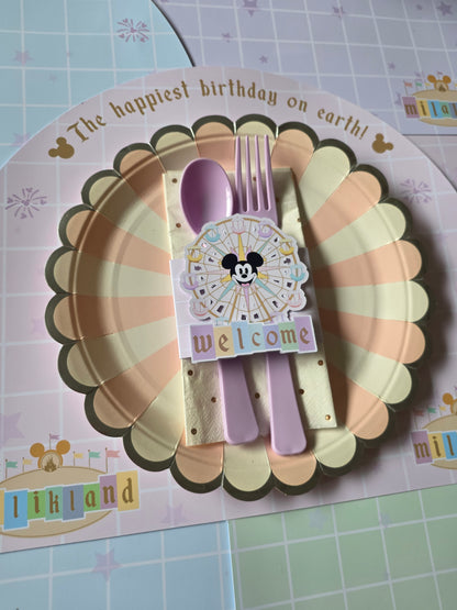 Napkin & Cutlery Wrap - Custom Design